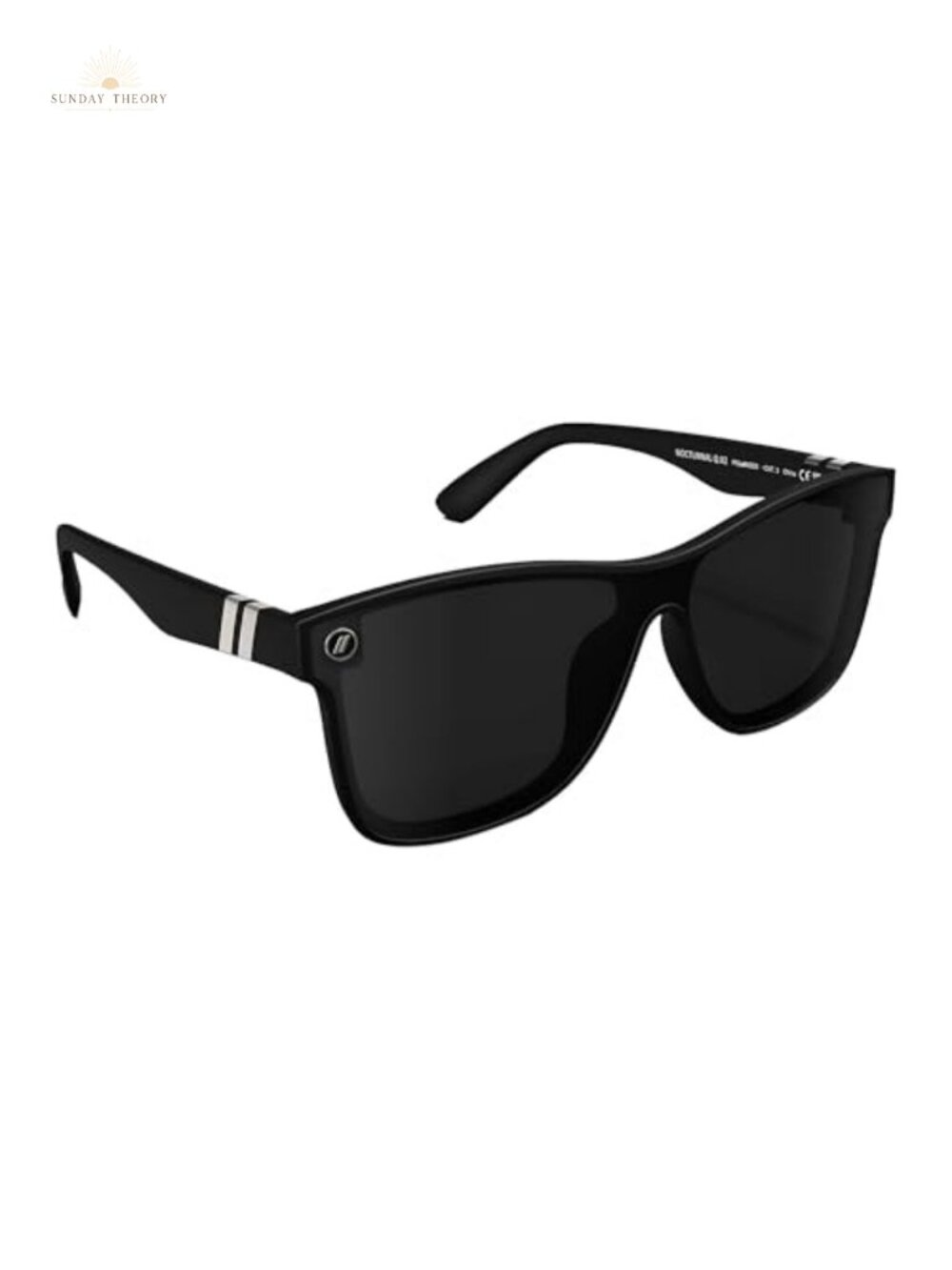 Polarized Flat Lens Sunglasses 100% UV Protection Polycarbonate Wrap Around